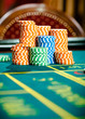 © Karramba Production - Man accompanied by woman placing bets at the casino