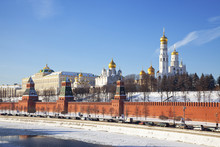 Panorama Of The Moscow Kremlin. Russia