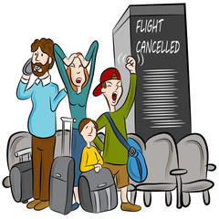 Wall Mural - Flight Cancelled