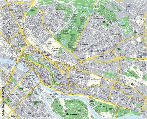 Plakat Citymap Bremen
