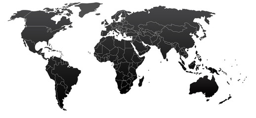 Political world map