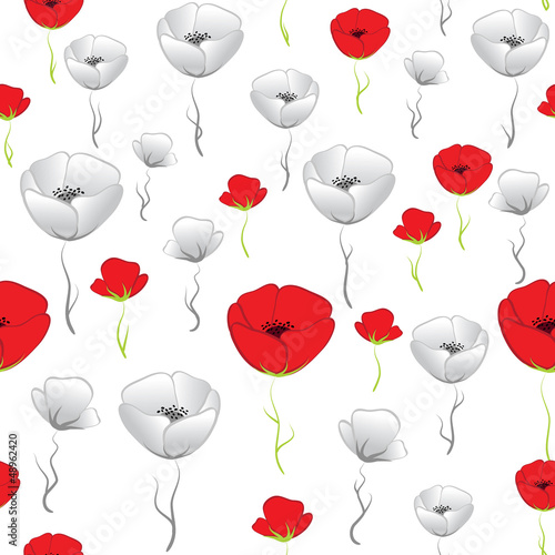 Naklejka dekoracyjna Poppy background