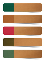 Poster - Cardboard paper banners / stickers / badges