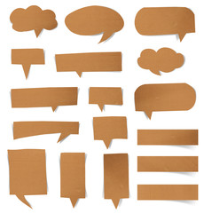 Aufkleber - Collection paper speech bubble.