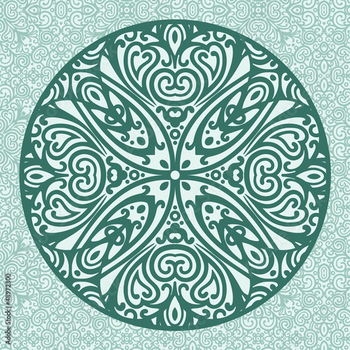Plakat na papierze fotorealistycznym Mandala orient