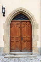 Canvas Print - Medieval front door