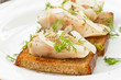 salted mackerel with grilled toast