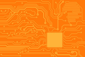 Poster - abstract technology circuit board vector background