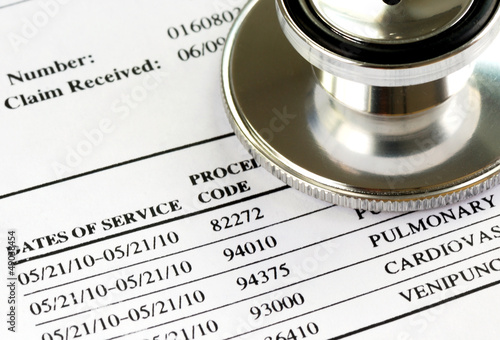 Fotografia, Obraz Bill from the doctor concepts of rising medical cost