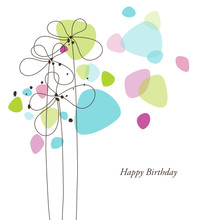 Birthday Card With Copy Space