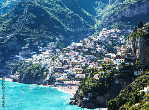 Plakat na papierze fotorealistycznym Wybrzeże amalfi