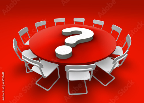 Fragerunde Stock-Illustration | Adobe Stock