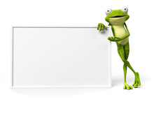 3d Rendered Illustration Of A Funny Frog