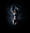 © Acronym - Fashion shoot of a young and beautiful woman in lingerie