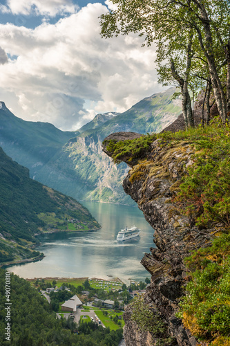 Naklejka na szybę Geiranger fjord, Norway