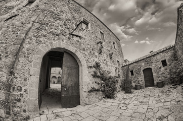 Wall Mural - Medieval Architecture and Homes of a small town in Tuscany