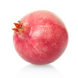 Pomegranate on white, clipping path included