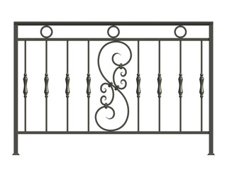 Wall Mural - Wrought iron modular railings and fences