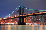 Fototapeta Mosty linowy / wiszący - New York City Manhattan Bridge