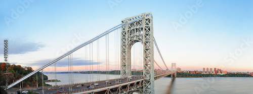 Naklejka - mata magnetyczna na lodówkę George Washington Bridge panorama