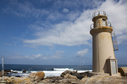 Obraz na płótnie canvas dwuczęściowy "dyptyk" Latarnia morska Mekki, costa da morte, la coruña, Galicia, Hiszpania