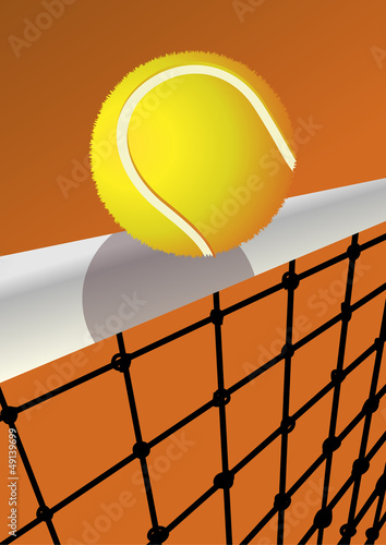 Board z aluminiowym obramowaniem Piłka tenisowa z tennisnetz