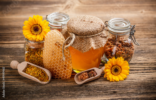 Naklejka na kafelki Honey product