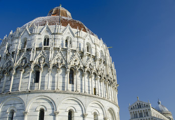 Sticker - Piazza dei Miracoli in Pisa after a Snowstorm