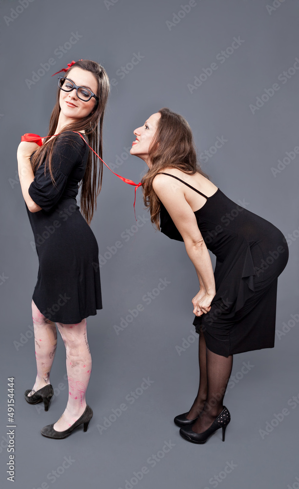 Sadistic lesbian Young lesbian couple master slave Stock Photo | Adobe Stock