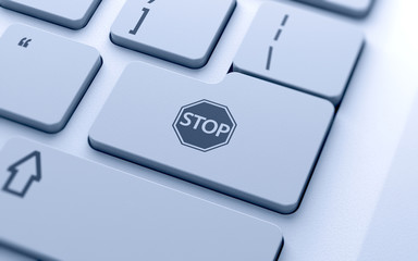 Sticker - STOP icon button