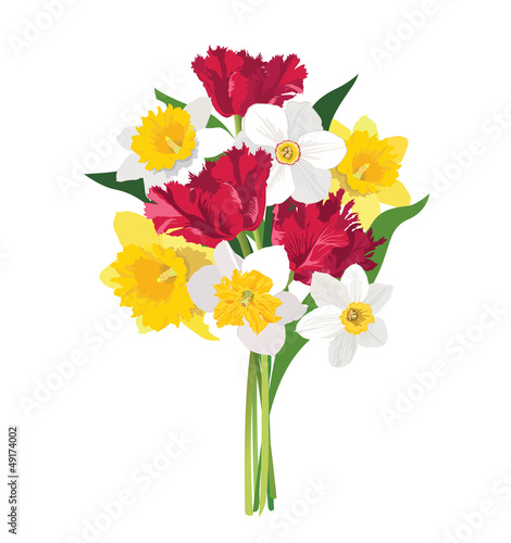 Naklejka na szybę flower bouquet