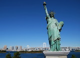 Fototapeta Nowy Jork - replica of Statue of Liberty, Odaiba,Tokyo,Japan