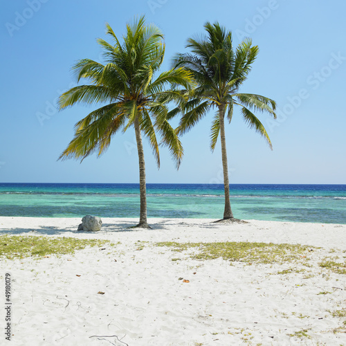 Plakat na papierze fotorealistycznym Playa girón, morze karaibskie, kuba