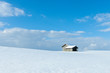 canvas print picture - winterliche landschaft it blauem himmel und weissem schnee