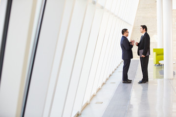 Wall Mural - Two Businessmen Having Informal Meeting In Modern Office