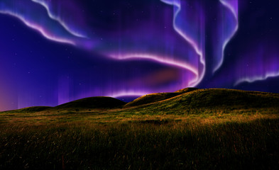 aurora on field