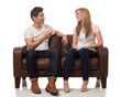 © Nicholas Piccillo - Young Couple on Sofa