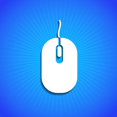 Wall Mural - vector icon on blue background. eps10