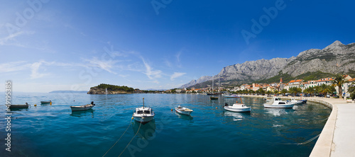 Naklejka samoprzylepna Panorama makarska w chorwacji