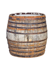 Old wooden barrel