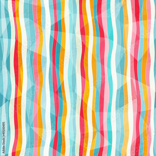 Tapeta ścienna na wymiar abstract color lines seamless pattern with paper effect