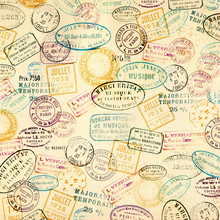 Vintage Stamps Background