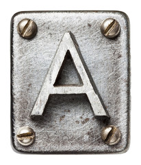 Canvas Print - Metal letter