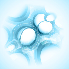 Wall Mural - abstract colorful blue circle texture vector