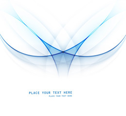 Wall Mural - abstract technology blue shiny wave vector