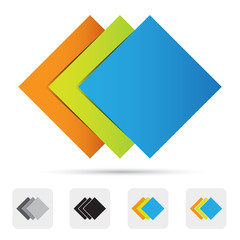 Wall Mural - abstract colorful logo,design element.