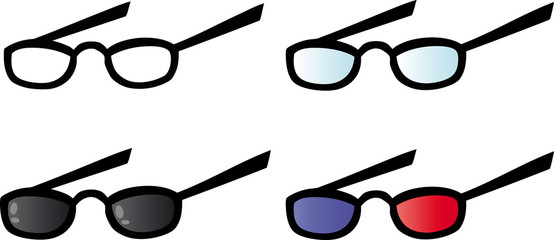 Eyeglasses. Vector Collection