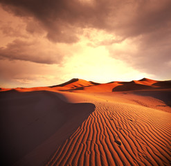 Naklejka wydma pustynia góra