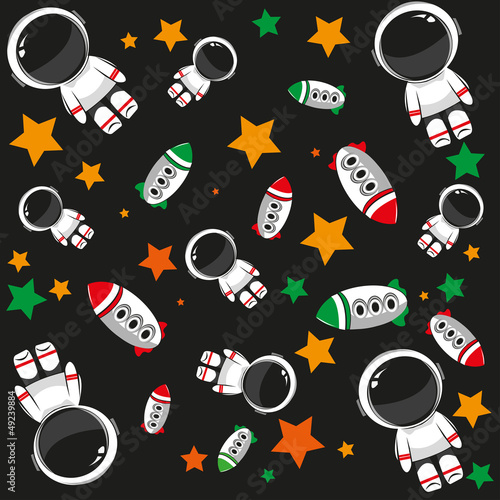 Fotoboard na płycie Cosmonauts_pattern