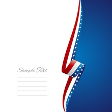 US Right Side Brochure Cover Vector